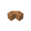 Gobricks 10PCS Building Blocks 2x2 Brick 45 degrees compatible with 87620 Ｃhildren's  toys Assembles Small Particle Parts Brick