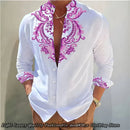 2024 New 8-Color Men's Shirt 3D Printing Shirt High-Definition Pattern Casual Top Long-Sleeved Clothing XS-6XL Size Soft Fabric