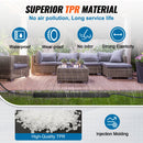 SucceBuy Drop Over Cable Cover Ramp 2,000 lbs/axle Load Capacity Heavy Duty TPR Cable Hose Protector Ramp for Indoor Outdoor Use