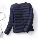 2024 New European Women Spring Autumn Light Duck Down Fabric Lightweight Coat Female Windbreaker Parka Down Jackets Plus Coats