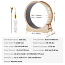 The Ferris Wheel | Handcrafted Wooden Cat Exercise Wheel (43.3-Inch)