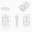 Kailh 5/7/8/9/10/11mm Rotary Mouse Scroll Wheel Encoder With 1.74mm Hole Mark,20-40g Force For PC Mouse