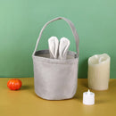 Rabbit Ear Bag With Handle 2025 Easter Bunny Gift Buckets Velvet Bags Wedding Candy Bag Kids Birthday Party Supplies