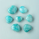 1pc High-quality Amazonite Stone Heart Crafts Crystal Carving Ornaments Energy Quartz Decorative DIY Jewelry Couple Gift