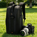 The Back Access | 20-35 L Water-Resistant Camera Backpack with Rain Cover
