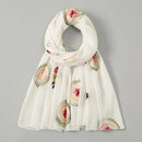 Wholesale New Floral Cotton Scarf Women Thin Flower Embroidered Shawls And Wraps Foulard Hijab Stoles Vintage Sunscreen Scarves