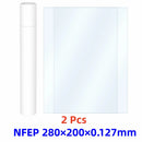Nfep薄膜 280x200x0.127毫米 PFA薄膜 适用于CREALITY HALOT PLAY LD006 HALOT SKY 2022 HALOT RAY HALOT LITE 3D打印机配件