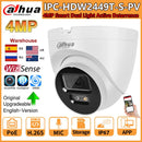 大华4MP IPC-HDW2449T-S-PV智能双光主动威慑PoE两路对讲SD卡槽WizSense全彩摄像机