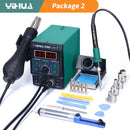 YIHUA 8786D 电烙铁热风焊台 DIY 数显返修台手机维修 BGA SMD 焊接工具焊台