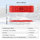 SucceBuy 10TON Traction Boards with PP Recovery Boards for Off-road Vehicles/Cars/Pickups/SUVs/RVs Pair Tire Traction Mats