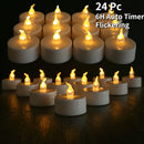 LED Tea Light With/Without Remote Flameless Flickering Candles Electronics Battery Operated Votive Light Home Table Party Decor
