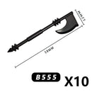 Medieval MOC Weapon Figure Accessories Building Blocks Soldiers Sword Shield Bow Arrow Trident Hammer Axe Spear Brick Kid Toy