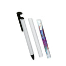 Sublimation Blank White Metal Ballpoint Pens Office Supplies Advertising Promotion Pen With Shrink Wrap Sublimation for DIY Logo