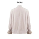 Mandylandy Vampire Men Shirts Tops Renaissance Victorian Steampunk Ruffled Shirt Tops Medieval Halloween Costume Clothing Tops