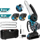 Mini Chainsaw 6 "with 1/2×21V battery, powerful electric small portable chainsaw with automatic oiler for easy pruning