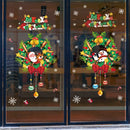 2025 New year Merry Christmas wall Window Stickers Elk Santa Claus Window Clings Decal Christmas Decoration For Home Navidad