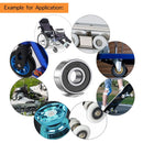 20Pcs 608-RS 608RS Ball Bearing Double Rubber Sealed Shielded 8mm x 22mm 7mm Miniature Deep Groove 608 2RS Bearings