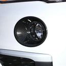 ABS Carbon Fiber 2pcs Car Styling Front Fog Light Frame Lamp Ring Cover Trim for BMW X1 F48 2016-2019 Car Exterior Accessories