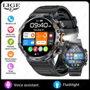 Original LIGE Smart Watch 1.53'' HD Screen Life Waterproof Sport Fitness Watches Flashlight New Men Smartwatch For Andriod IOS