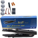 Loof Professional New Adjustable Temperature 220℃ Smart Mini Heating Tip Hair Extension Plier Iron, Fusion Keratin Bonding Tool