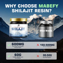 纯喜马拉雅 Shilajit 树脂，含富里酸和微量矿物质，原装 Shilajit 补充剂支持新陈代谢和免疫系统