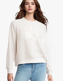 New Women\'s Pullover O Neck Sweatshirt Embroidery Tops Fall Winter Long Sleeve Pulls Luxurious Streetwear Hoodie