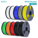 SUNLU 10公斤 PETG/ABS 耗材 10卷 3D打印线材 1公斤/卷 1.75毫米 100% 线材整齐排列 适用于欧美地区3D打印