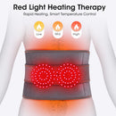 Cordless Hot Waist Belt Massager Lower Back Support Lumbar Protector Back Heated Vibration Massage Waist Brace Relief Pressure