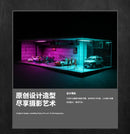 1/64 Diorama Car Parking Lot Model LED Light Underground Double-layer Car Garage Scene Model Display