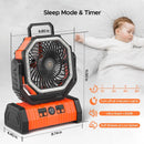 The Bivouac Breeze | 20000mAh Rechargeable Portable Camping Fan with LED Lantern