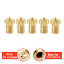 5/10pcs V6 M6 Threaded Nozzle All Metal 0.2/0.3/0.4/0.5/0.6mm for 1.75 Filament E-3-D V5 Anycubic i3 Mega Kobra Hotend Extruder