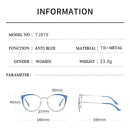 Woman Optical Eyeglasses Metal Legs and Acetate Rim Spectacles for Women Prescription Eyewear Glasses Frame Cat-Eye Style