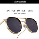 Heavy Metal Sunglasses For Men Round Steampunk Sunglasses Women Trendy Luxe Punk Fashion Glasses Gafas De Sol Hombre Zonnebril