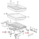 Car Seat Fastener Rail Runner Clip Slider Guide Piece For VW Passat B1 B2 B3 B4 Polo Mk3 6N 6KV Audi 80 Rabbit Accessories 78-87