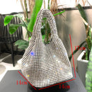 Shiny Crystal Clutch purse bucket Shoulder bag rhinestone Handmade purses and handbags luxury Designer Evening clutch Bag Purse