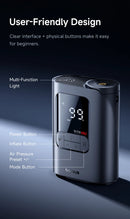 The Aero Bridge | Wireless Tire Inflator with Dual-Cylinder Motor & LCD Display
