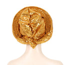 2024 Trendy Women Turban Hat Fashion Muslim Hijab Caps already Made Auto Gele Head Wrap Ladies Bandana Cap African Turban Z118-1