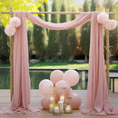 2pcs Sage Green Wedding Arch Chiffon Sheer Drapes ,Wedding Arch Drapes Sheer Backdrop Curtain for Wedding Ceremony Party Decor