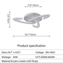 Modern Led Acrylic Ceiling Light Fixture Creative Design Led Chandelier Ceiling Lamps RC Dimming  Indoor Lighting Plafon Lustres