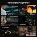 The Horizon Lock | AI-Powered 3-Axis Smartphone Gimbal with Face Tracking & Extension Rod