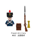 Medieval Napoleonic War French Dragoon British Soldiers Pirates Figures Army Scottish Fuisiler Building Blocks Weapons Brick Toy