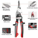 AIRAJ Iron Sheet Scissors, Industrial Grade Aviation Aluminum Buckle Plate, Stainless Steel Light Large Scissors