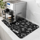The Barista Base | Water-Absorbent Coffee Machine Mat & Dish Drying Pad
