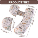 Pregnancy Pillow Maternity Pillow for Side Sleeping Soft Pregnancy Body Pillow Maternity Pillow w/ Detachable Adjustable Pillow