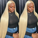 250 Density Human Hair Wigs Blonde 613 Lace Front Wigs 13x6 Straight Human Hair Lace Frontal Wig Brazilian Hair Wigs for Women