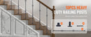 The Spiral Column | Galvanized Steel Baluster System with Hollow-Basket Motif