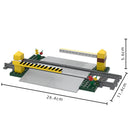 MOC City Train Track Accessories Barrier Barrier Fire Lane Crossing Building Blocks Railing Level Crossing Children's Brick Toys