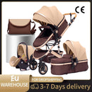 Baby Stroller 3 in 1 Easy Folding Multifunctional Stroller Travel Portable Baby Carriage Safety Seat EU Standard Free Shipping