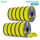 SUNLU 10公斤 PETG/ABS 耗材 10卷 3D打印线材 1公斤/卷 1.75毫米 100% 线材整齐排列 适用于欧美地区3D打印