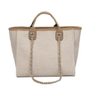 Women Totes Fashion Canvas Large Capacity Handbag Casual Chains Shoulder Bags Ladies Big Messenger Bag Shopping Bag